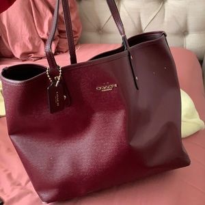 Coach Reversible Leather Tote